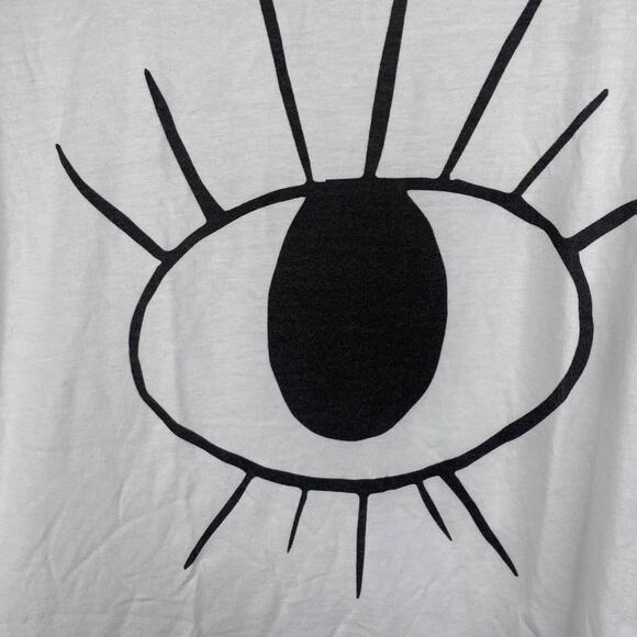 Embrujo del arte Mens Graphic Tee Big Eye on White T-Shirt size Medium - Picture 7 of 7